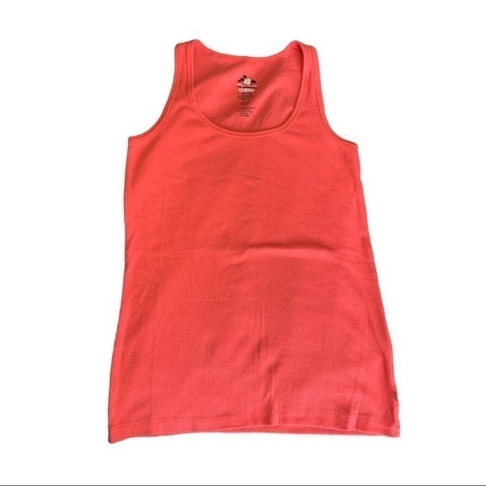 Margaritaville Light Red Ribbed Tank Top Shirt Size Med EUC #1518